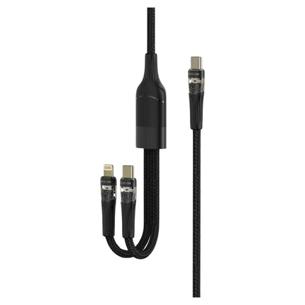 Green Lion 2 in1 Transparent Fast Charging Cable 1.2M