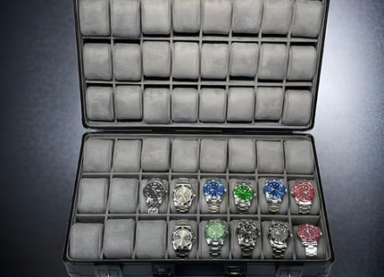 48 Slots Aluminum Watch Storage Case