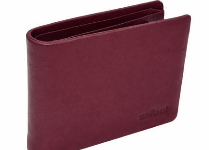 Zefani Genuine Leather Bi-Fold Wallet for Men with Coin Pouch