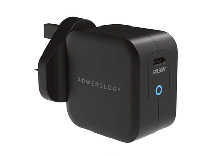 Powerology Ultra-Compact 20W PD Gan Charger
