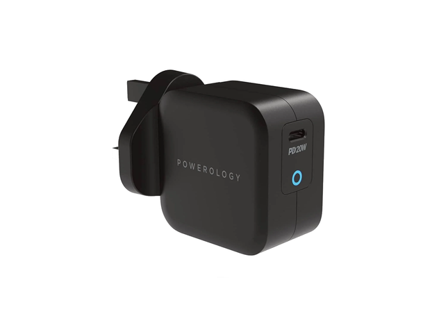 Powerology Ultra-Compact 20W PD Gan Charger