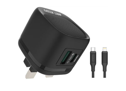 Green Lion PD 20W + QC Wall Charger With Type-C To Lightning Cable