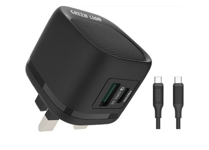Green Lion PD 20W + QC Wall Charger With Type-C To Type-C Cable