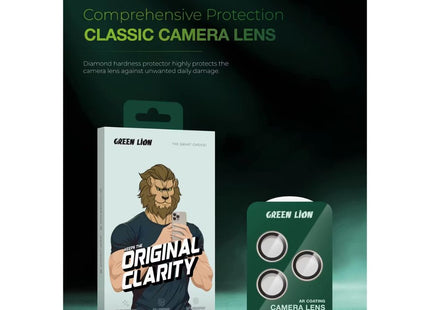 Green Lion Classic Camera Lens for iPhone 16 Pro/Pro Max