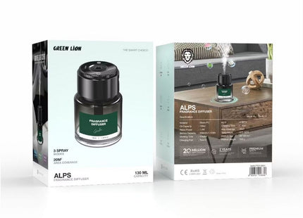 Green Lion Alps  Fragrance Diffuser 130ml - Black