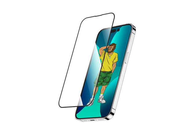 Green Lion 3D Silicone HD Glass Screen Protector for iPhone 14 Pro ( 6.1" ) - Clear