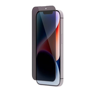 Levelo Privacy Black Edition Silicone Edge Tempered Screen Protector  For iPhone 14 / 13 Pro / 13 6.1"