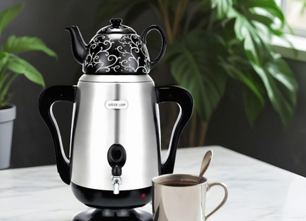 Green Lion Electric Samovar - Silver