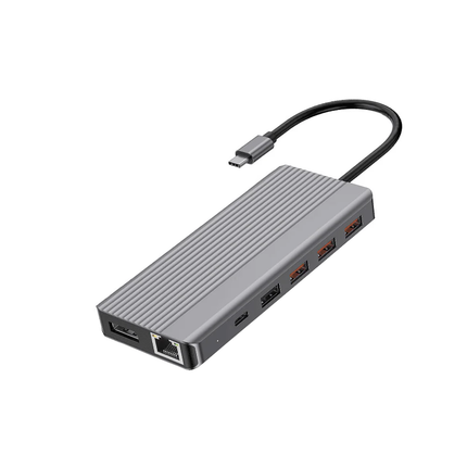 Powerology 13 in 1 Dual Hdmi & DP 4K USB-C Hub