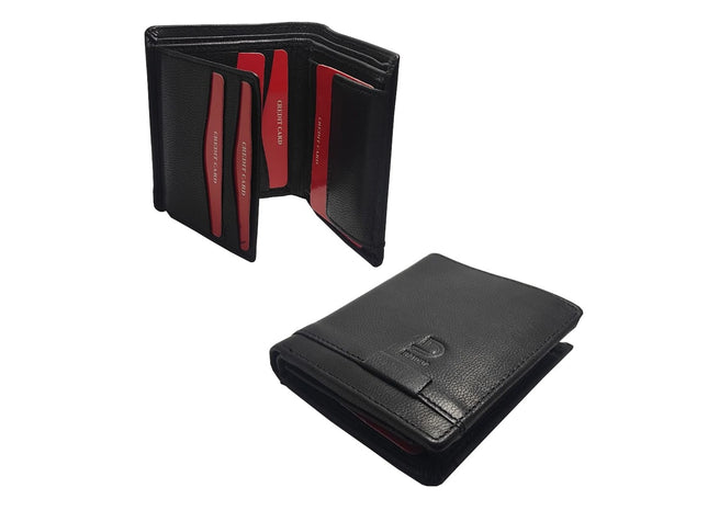 Classic Black Leather Wallet for Men