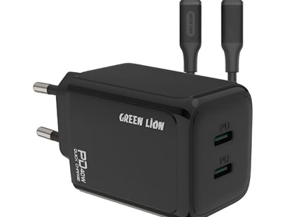 Green Lion 40W Dual PD Wall Charger With USB-C To USB-C Cable EU