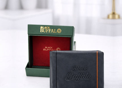 Black Buffalo Premium Leather Bi-fold Wallet