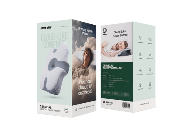 Green Lion Cervical Memory Foam Pillow