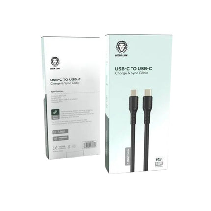 Green Lion USB-C To USB-C Charge & Sync Cable 1m