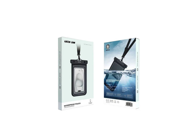 Green Lion Waterproof Pouch For 7.2inch Phone