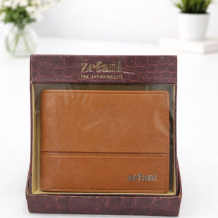 Zefani Classic Genuine Leather Bi-Fold Wallet for Men