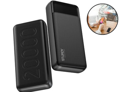 PAWA Sturdy  PD 20W Power Bank with Digital Display 20000mAh - Black