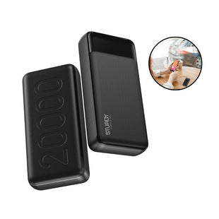 PAWA Sturdy  PD 20W Power Bank with Digital Display 20000mAh - Black