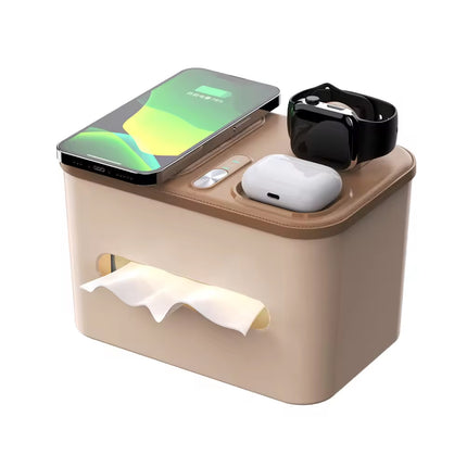 Tissue Holder with 3 in 1 Fast Charging Station