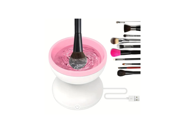 Electric makeup brush cleaner machine