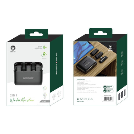 Green Lion 2 in 1 Wireless Microphone ( Type-C Connector )