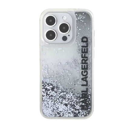 Karl Lagerfeld Liquid Glitter Gradient Hard Case for iPhone 16 Pro Max