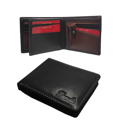 DAMDA Secure Leather Wallet With Zipper