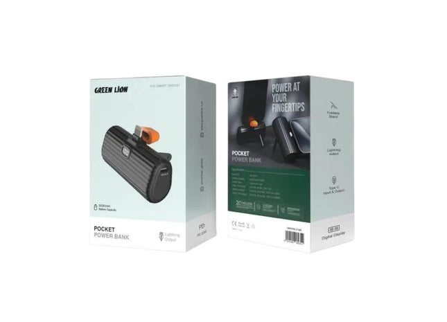 Green Lion 5000mAh Lightning Pocket Power Bank