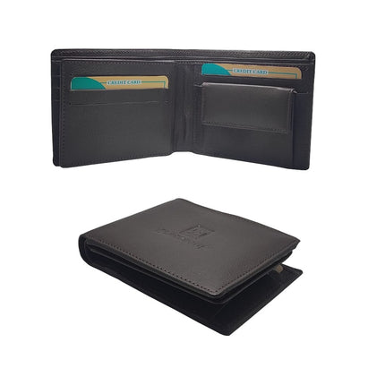 Men's Slim Leather Bi-Fold Wallet