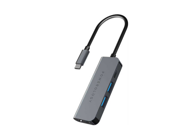 Powerology 4-in-1 USB-C Hub