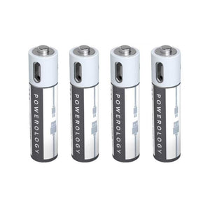 Powerology USB Rechargeable Lithium-ION AAA Battery 4pcs/pack