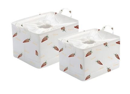 Dirty clothes storage fabric folding loundry basket