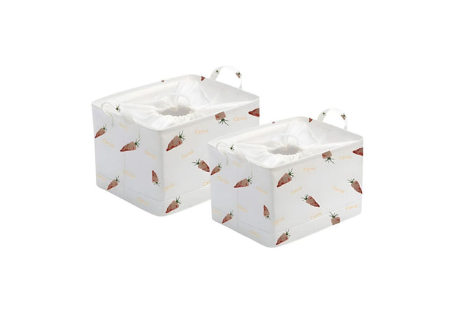 Dirty clothes storage fabric folding loundry basket