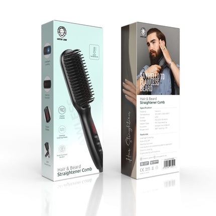  Green Lion Hair & Beard Straightener Comb