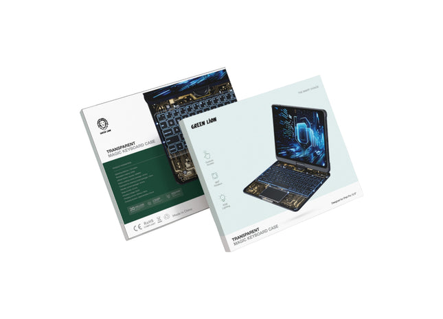 Green Lion Transparent Magic Keyboard Case