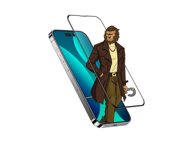 Green Lion 3D Curved Tempered Glass iPhone 14 Pro - Clear