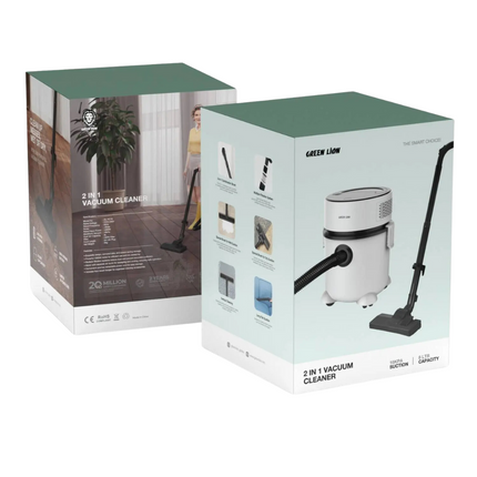 Green Lion 2 In 1 Vacuum Cleaner - White