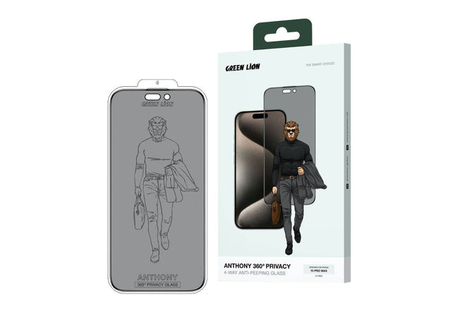 Green Lion Anthony 360° Privacy Screen Protector for iPhone 15 Pro Max