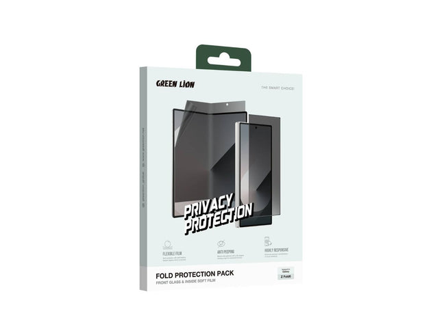 Green Lion Fold Privacy Protection Pack for Z Fold 6 - Black