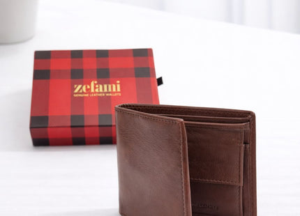 Zefani Classic Bifold Genuine Leather Wallet