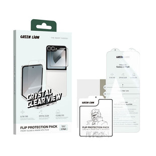 Green Lion Flip Protection Pack for Z Flip 6 - Clear