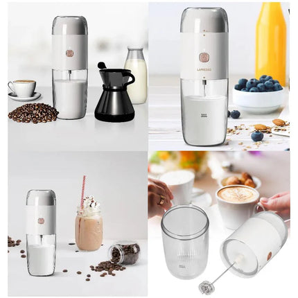 LePresso 2in1 45W Portable Milk Frother and Grinder