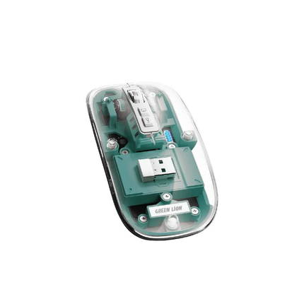 Green Lion Transparent Mouse 400mAh