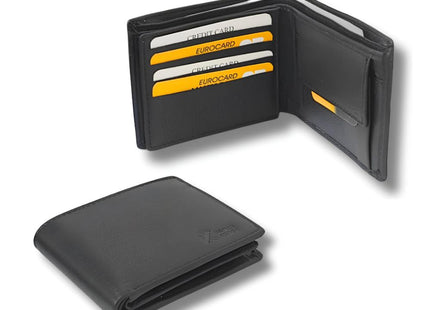 Black leather wallet