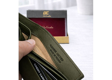 DeCardin Men’s Genuine Leather Bi-Fold Wallet