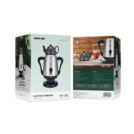 Green Lion Electric Samovar - Silver