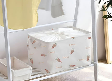 Dirty clothes storage fabric folding loundry basket