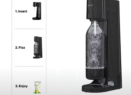 Lepresso Sparkling Water Maker 800ml - Black