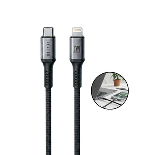 Levelo OTTO USB-C to Lightning Saffiano Leather Cable