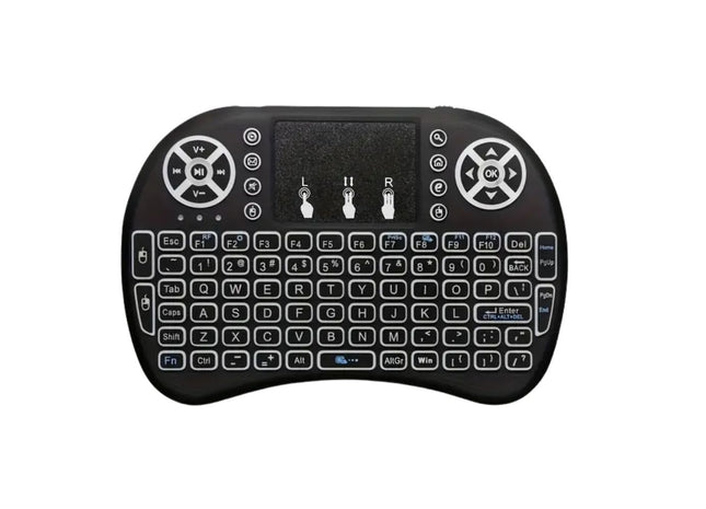 Backlit Mini Wireless Handheld Remote Keyboard Mouse Touchpad